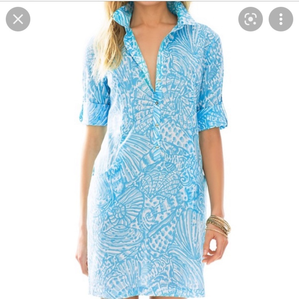Lilly Pulitzer Sanibel Tunic Dress in Shorely Blue